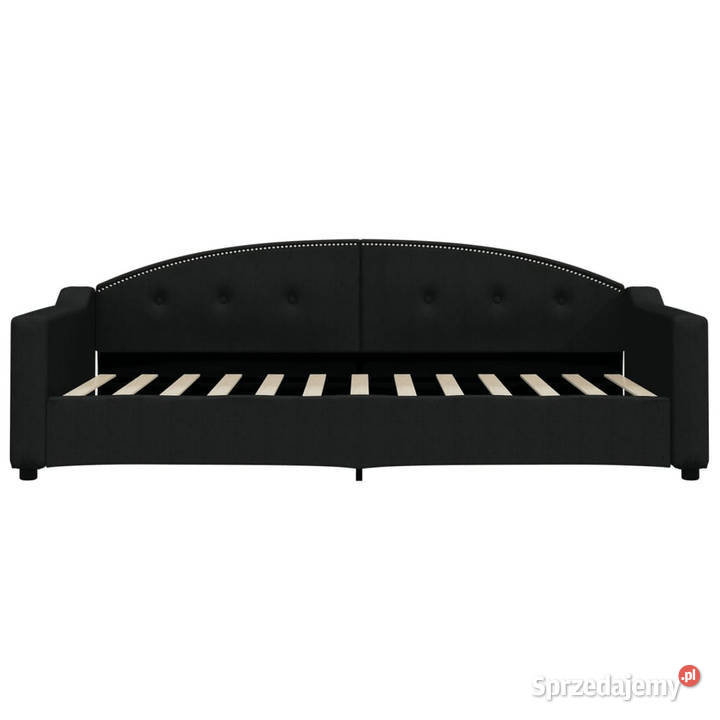 Sofa z materacem do spania czarna tkanina 90x200 mazowieckie sprzedam