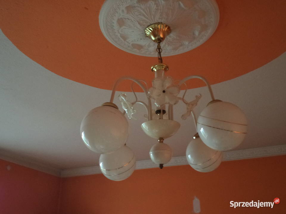 Lampa pokojowa wisząca biały śląskie Góra