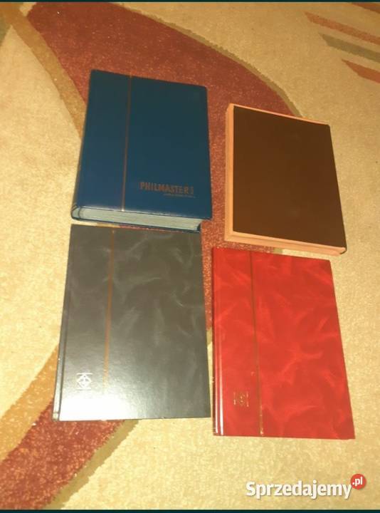 Cztery klasery pełne znaczków stara kolekcja Sosnowiec