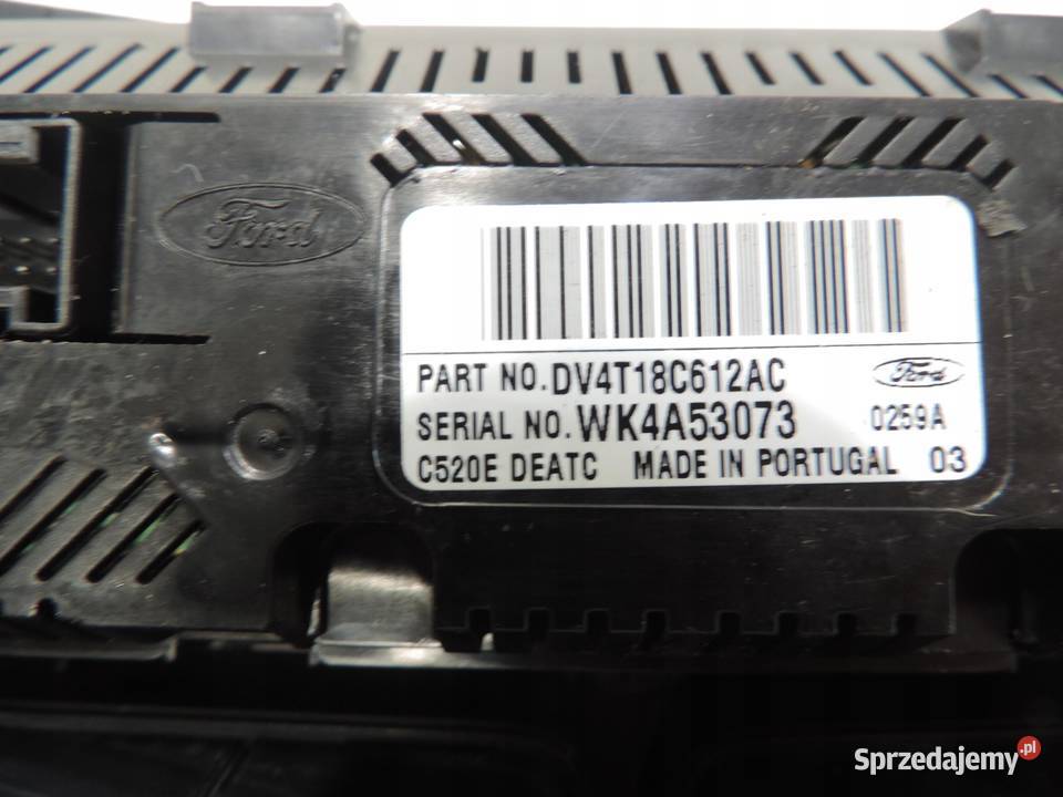 PANEL KLIMATYZACJI FORD KUGA MK2 DV4T18C612AC osobowe