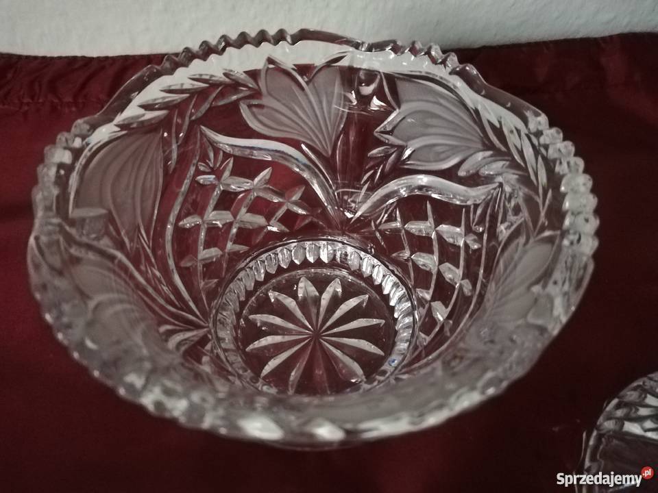 Bomboniera cukiernica kryształowa Ropa