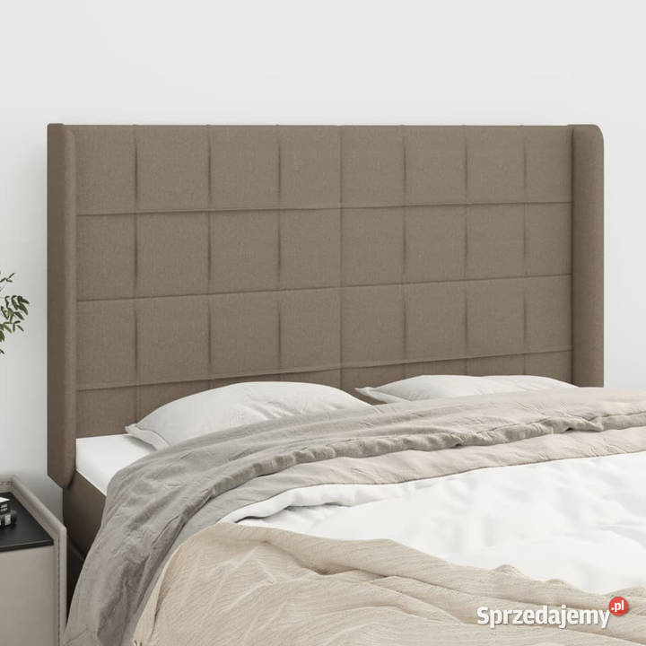 Zagłówek uszak taupe 147x16x118128 tkanina Warszawa sprzedam