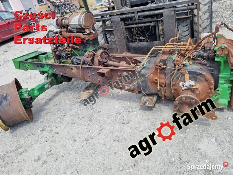 John Deere 5100M części silnik skrzynia biegów Byków