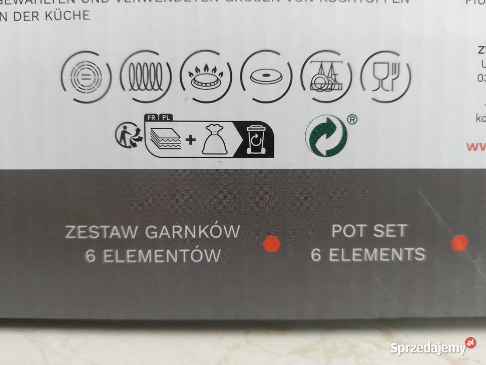 NAJTANIEJ Zestaw Garnków 3 Garnki 16 18 24