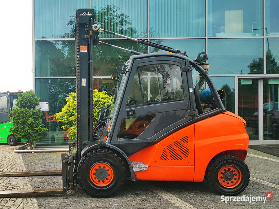 Wózek widłowy Linde H50T01 LPG 5 t duplex 45 m Kęty