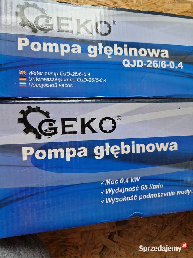 Pompa głębinowa do wody Geko 400 W 3600 lh Głogowa