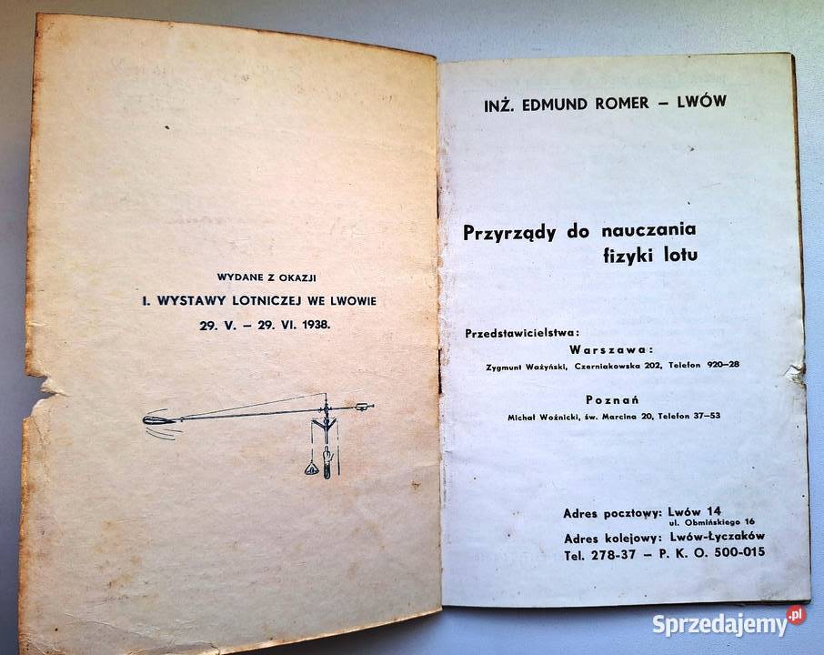 Przyrządy do nauczania fizyki lotu Inż Edmund podkarpackie Rzeszów