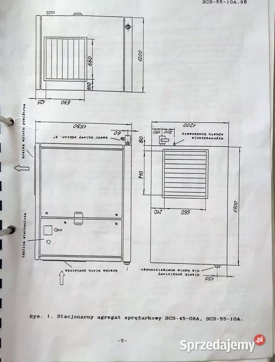 Kompresor SCS 55 08A 94 m3min 8 Bar Produkcja Wschowa