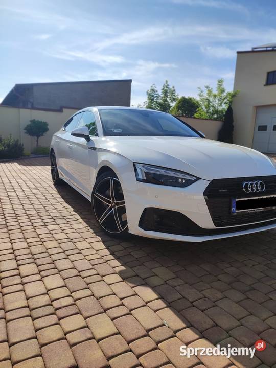 Audi A5 Sportback białe do ślubu na wesele wolne Starcza