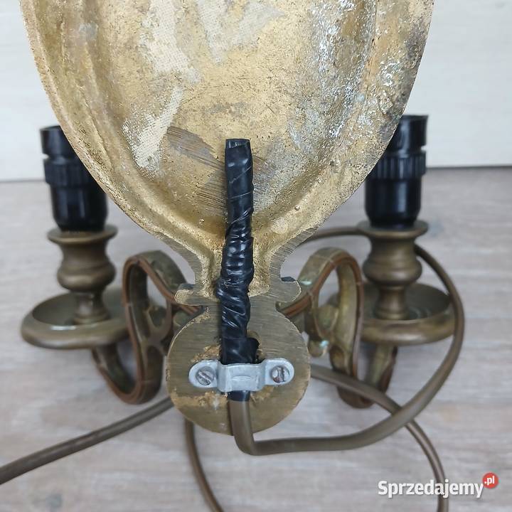 Mosiężny kinkiet Księstwo Warszawskie Warszawa