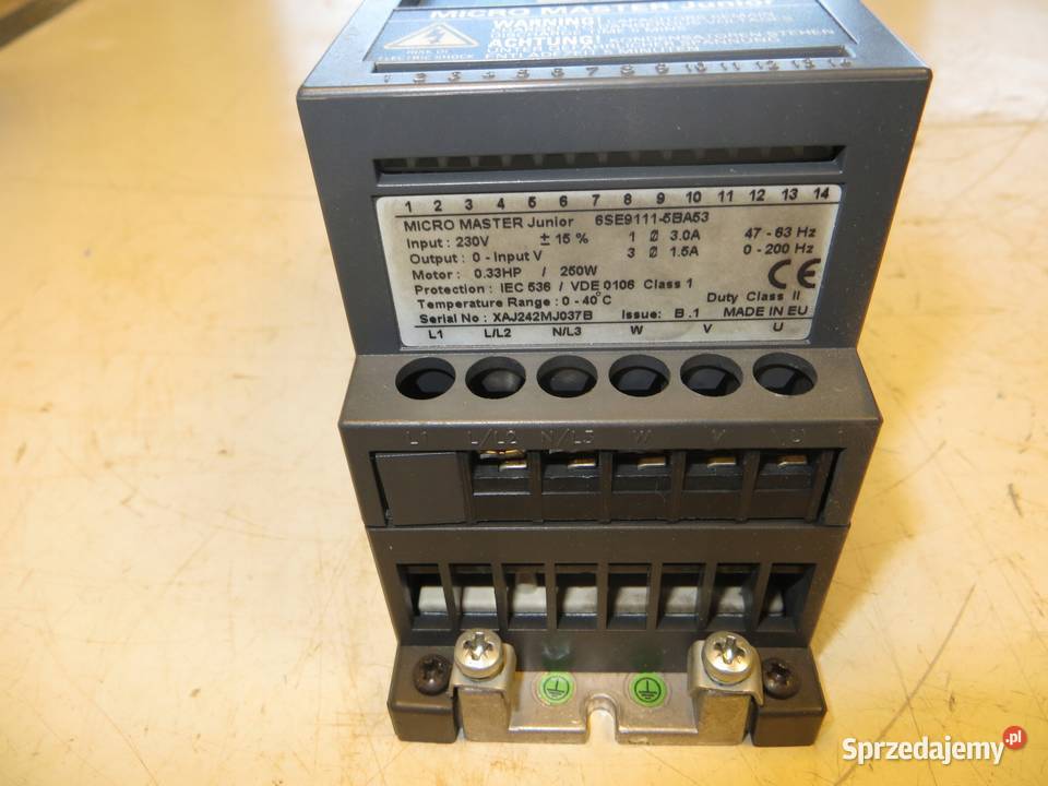 NAPĘD SIEMENS MICRO MASTER JUNIOR 6SE91115BA53 Wąchock