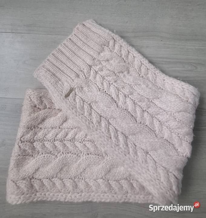 Ciepły szalik Michael Kors pudrowy róż Warszawa