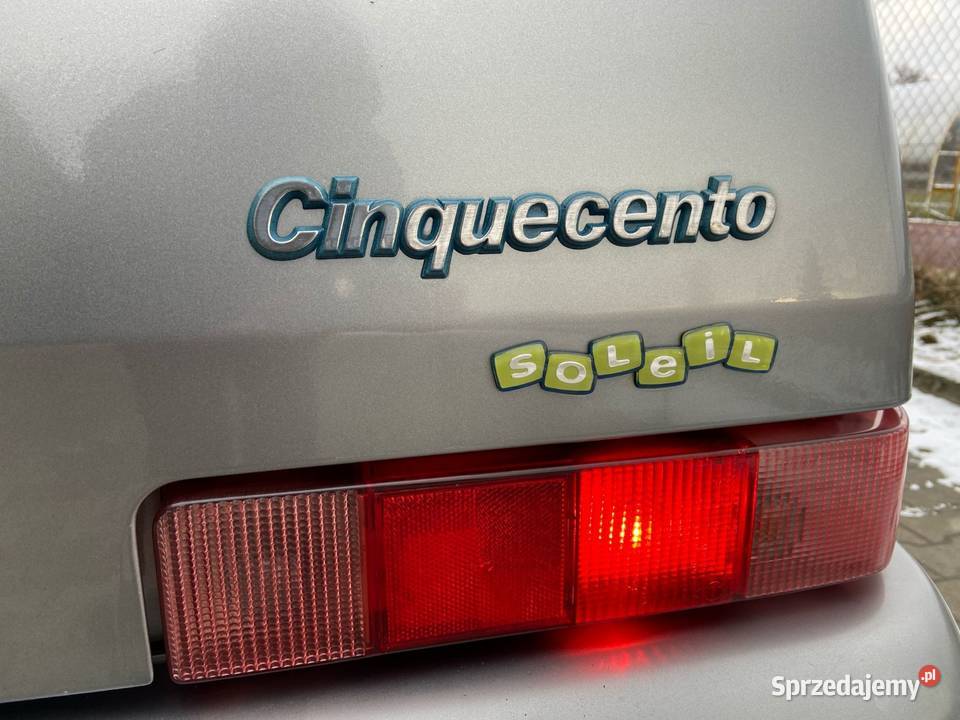 Cinquecento soleil CC oryginalny Fiat Żywiec