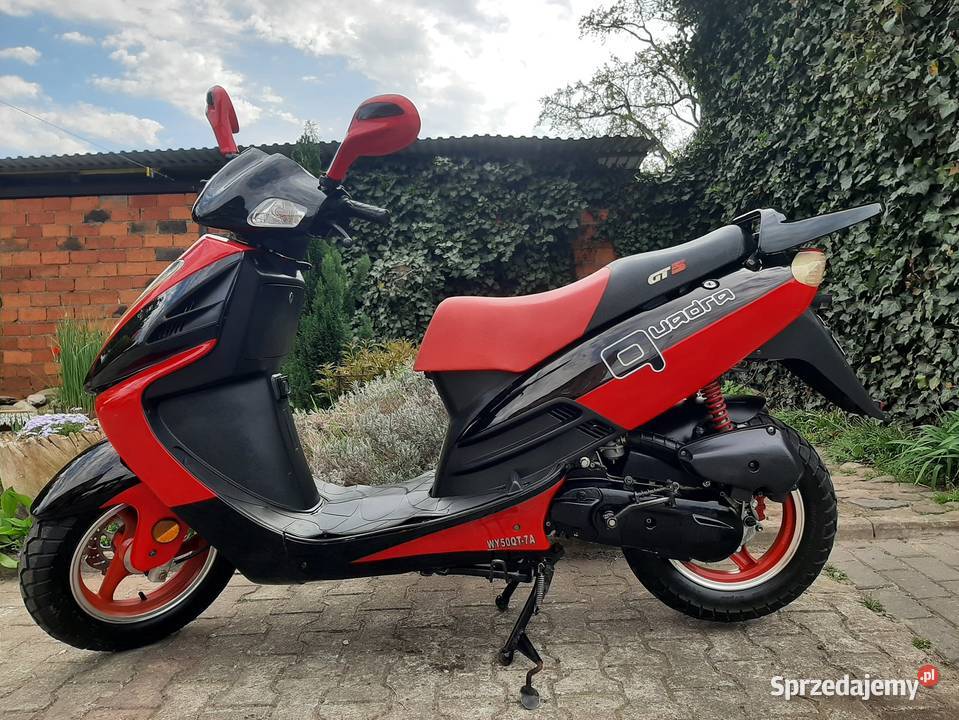 Mega zadbany skuter Zipp Quadra Quantum 50ccm 2t wielkopolskie Tuczno