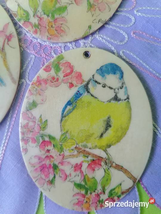 zawieszka medalion jajo sikorki 10 ozdoba wielokolorowy sprzedam