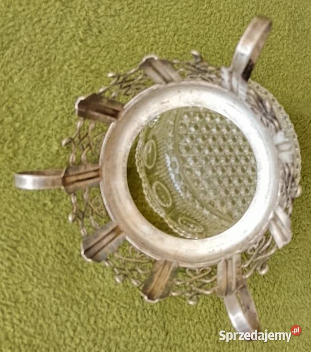Cukiernica HEFRA lata 6070 wkład szklany lata 30 Porcelana i szkło Katowice