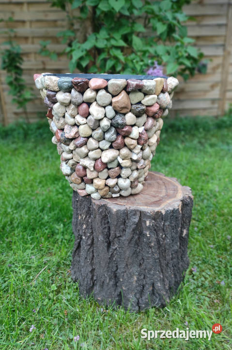 Unikatowa dekoracyjna donica handmade 1 sztuka Józefów