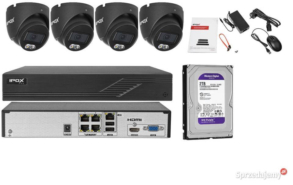 Zestaw do monitoringu wizyjnego IPOX