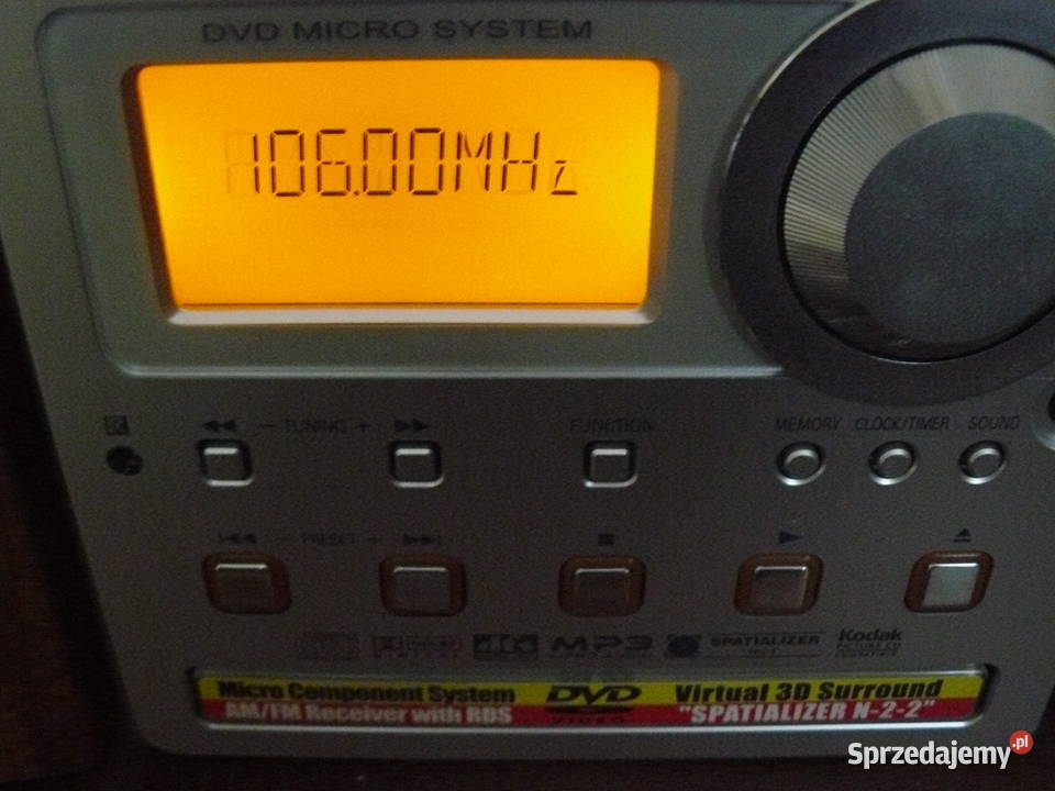 Wieża Sanyo Rds mp3 pilot dvd obraz oryg Japan Nowa Sól