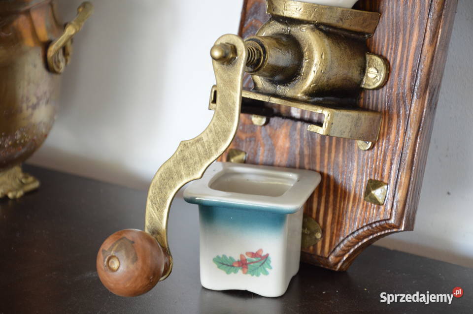 wiszący ceramiczny MŁYNEK do kawy z parą kaczek Jastrzębie-Zdrój