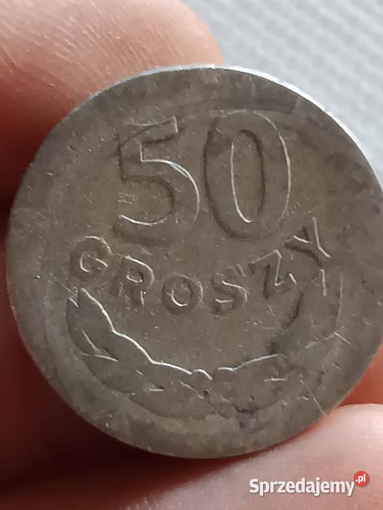 Sprzedam monete 50 groszy 1957 zniszczona Chełm