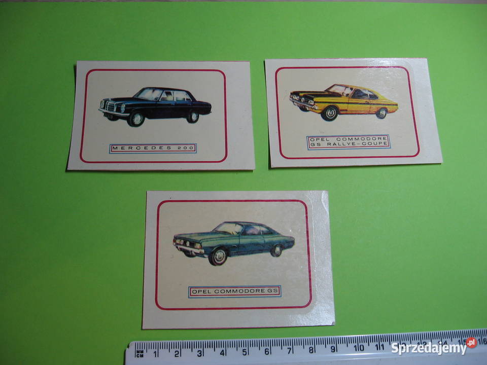 Opel Commodore Mercedes stara naklejka x3 podkarpackie Przemyśl