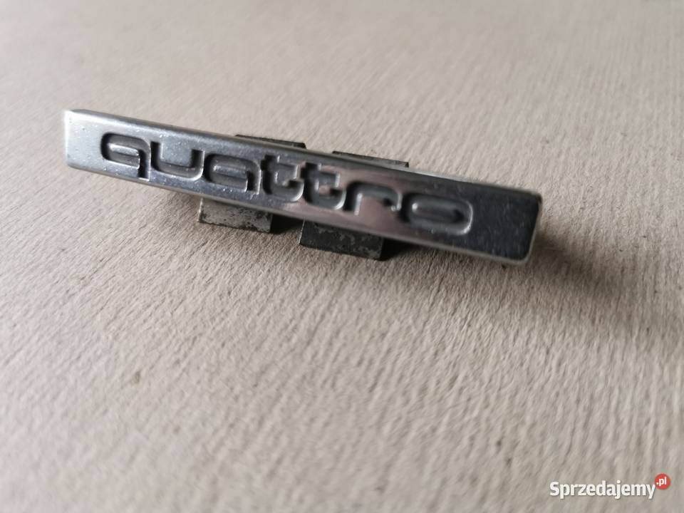 QUATTRO Emblemat Grila Audi 88 9 mm Oryginał