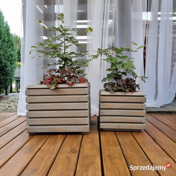 Zestaw 2 donic 3D donica drewniana ogrodowa Kalety sprzedam
