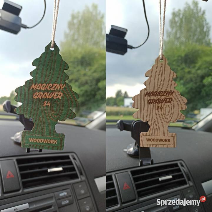 Drewniana Zawieszka do Auta Prezent z Grawerem Pozostałe Puławy