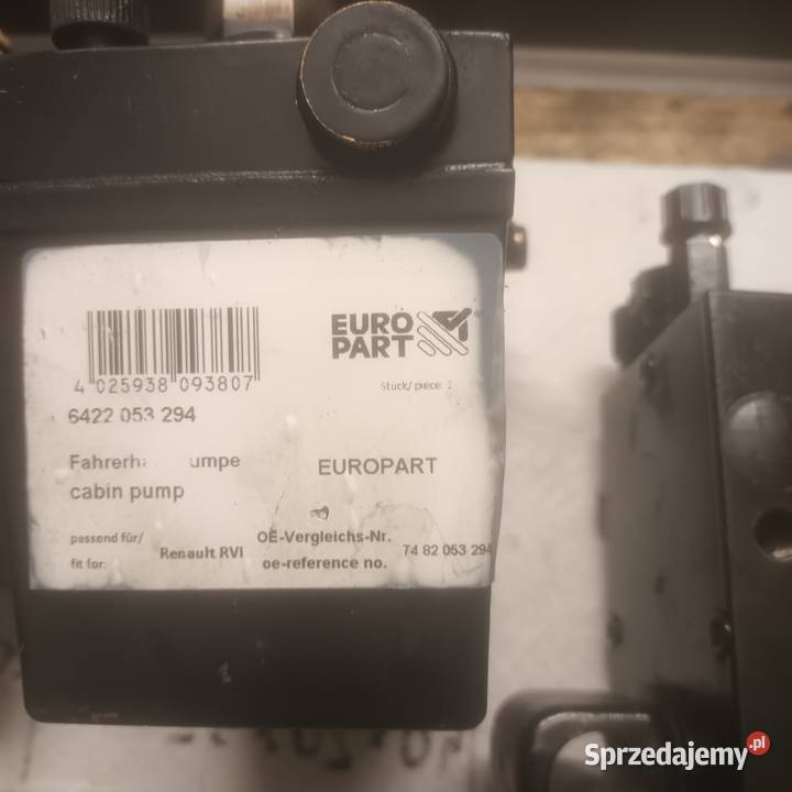 Pompka hydrauliczna ręczna podnoszenie kabiny