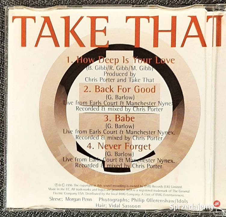 Album CD Zespołu TAKE THAT How Deep Is Your rock śląskie Chorzów sprzedam