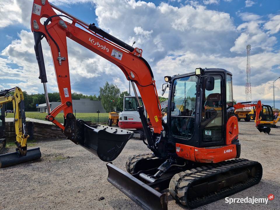 Minikoparka Kubota U 48 4 2018r 3400mtg waga 48 Ryżki