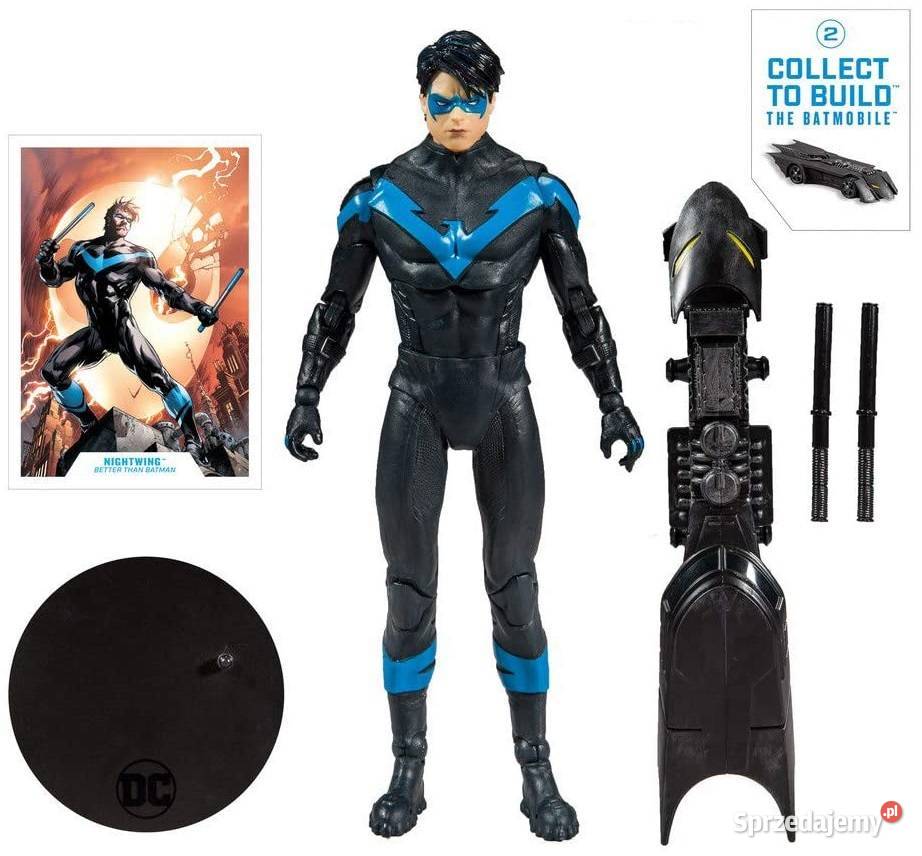 Zestaw 3 Figurki Batman Robin Batgirl DC Plastik  Figurki Mogilany