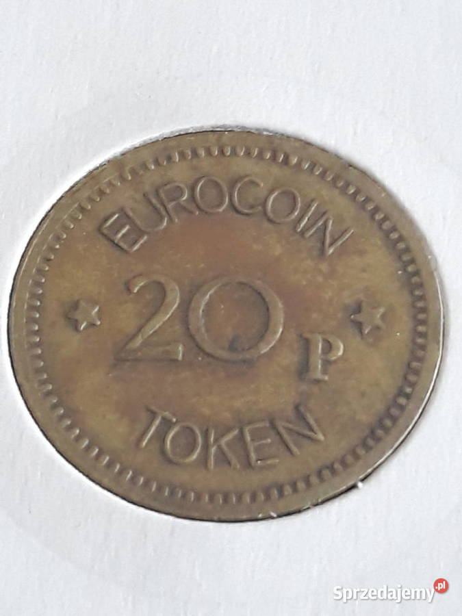 Żeton Eurocoin 20 p London wielkopolskie Konin