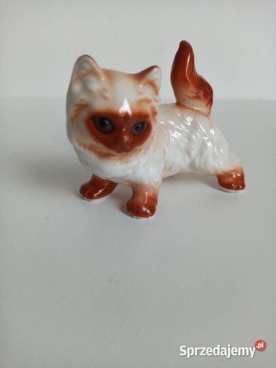 Figurka Kota Kot pierski Porcelanowy Kraków