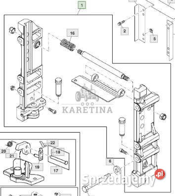 John Deere 7830 Uchwyt RE215263