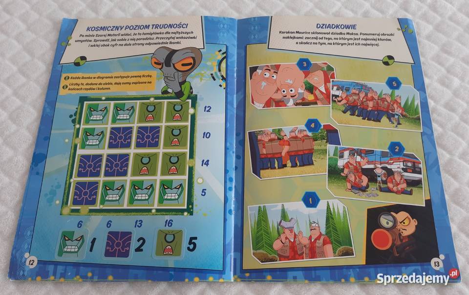 Ben10 Zadanie naklejanie Ameet Książeczki dzieci Czeladź