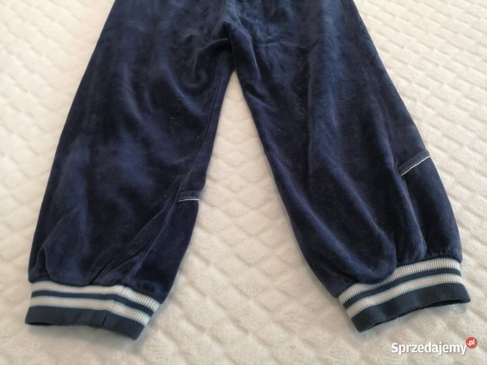 Spodnie zamszowe kotwica i lina 98 marynarskie Rozmiar 98 Czeladź
