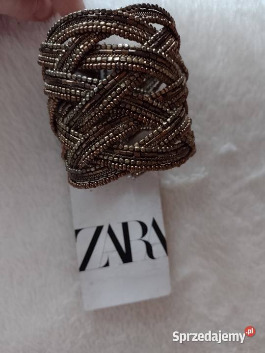 ZARA Szeroka Bogato zdobiona bransoletka na rękę Kraków