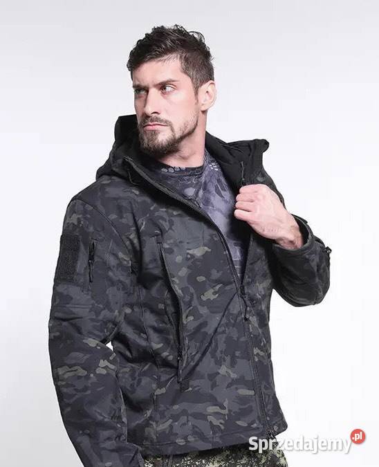 Kurtka wędkarska softshell kurtka militarna Kurtki i płaszcze Mazury