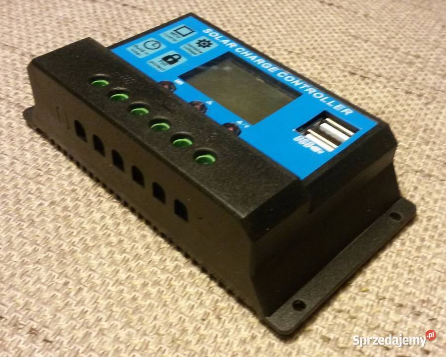 Regulator ładowania 30A PWM solar 12V 24V panel śląskie Woźniki