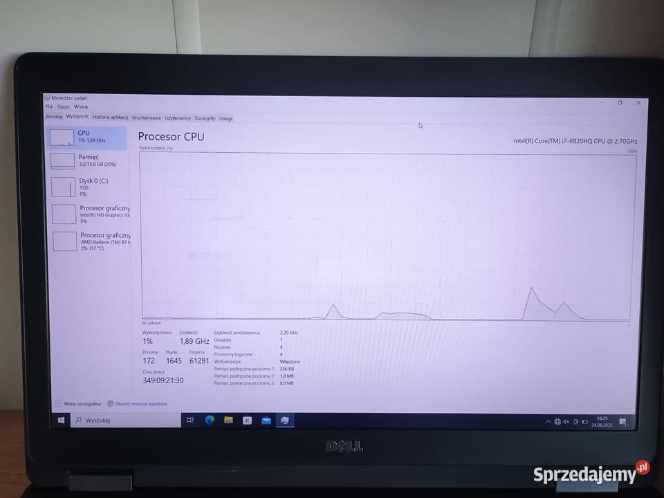 Dell Latitude E5570 i76820HQ 16 GB RAM SSD 512 16GB małopolskie Kraków