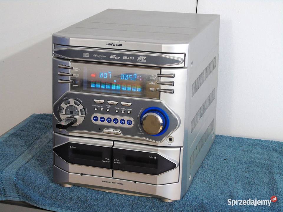 Wieża Universum USB mp3 RDS CD AUX DOSTAWA