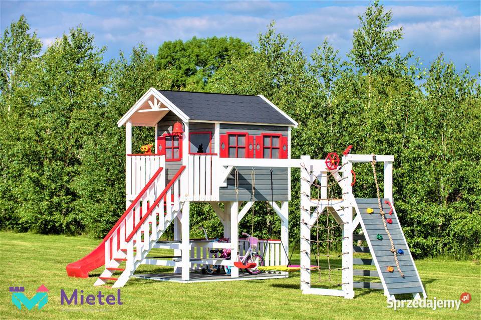 Wyjątkowy domek drewniany pełny zestaw plac Nowy Dwór Mazowiecki