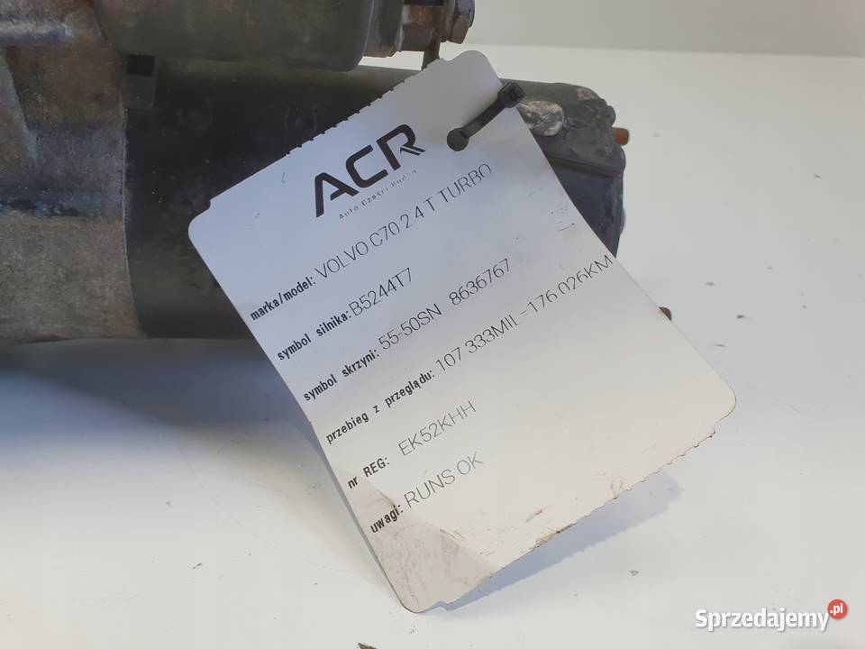 ROZRUSZNIK Volvo C70 24 T ROZRUSZNIK bosch osobowe Rudka