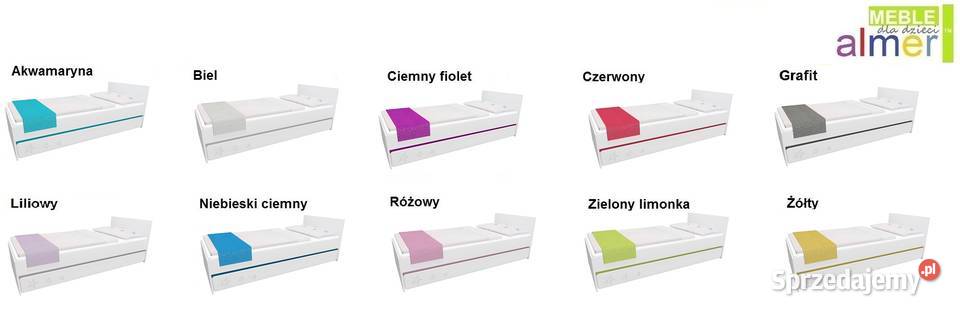 łóżko dzieci STARS MDF C15 204x94 Meble Szamotuły