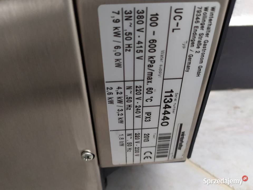 Zmywarka gastronomiczna Winterhalter UCL WYSYŁKA Kazuń Polski sprzedam