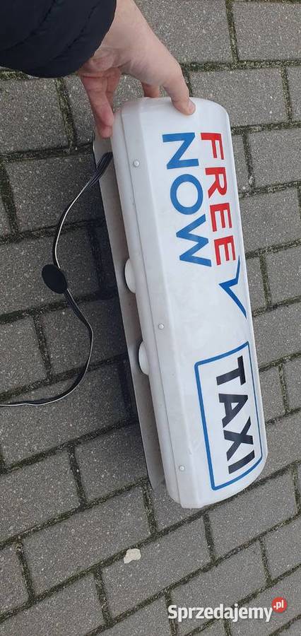 Lampa taxi Kogut free now nowy na magnesie tanio Warszawa