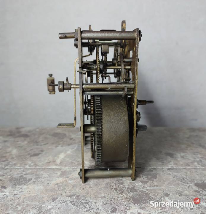 702 Mechanizm starego zegara ściennego Gustav Tczew
