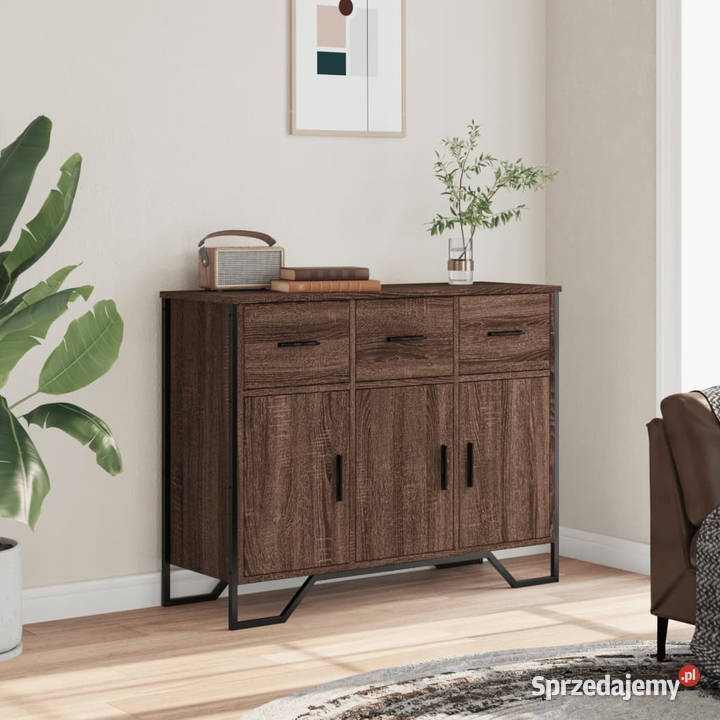 Szafka brązowy dąb 97x325x745 materiał Pozostałe